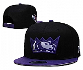 Kings Team Logo New Era Black Purple 2021 NBA Draft Adjustable Hat YD,baseball caps,new era cap wholesale,wholesale hats